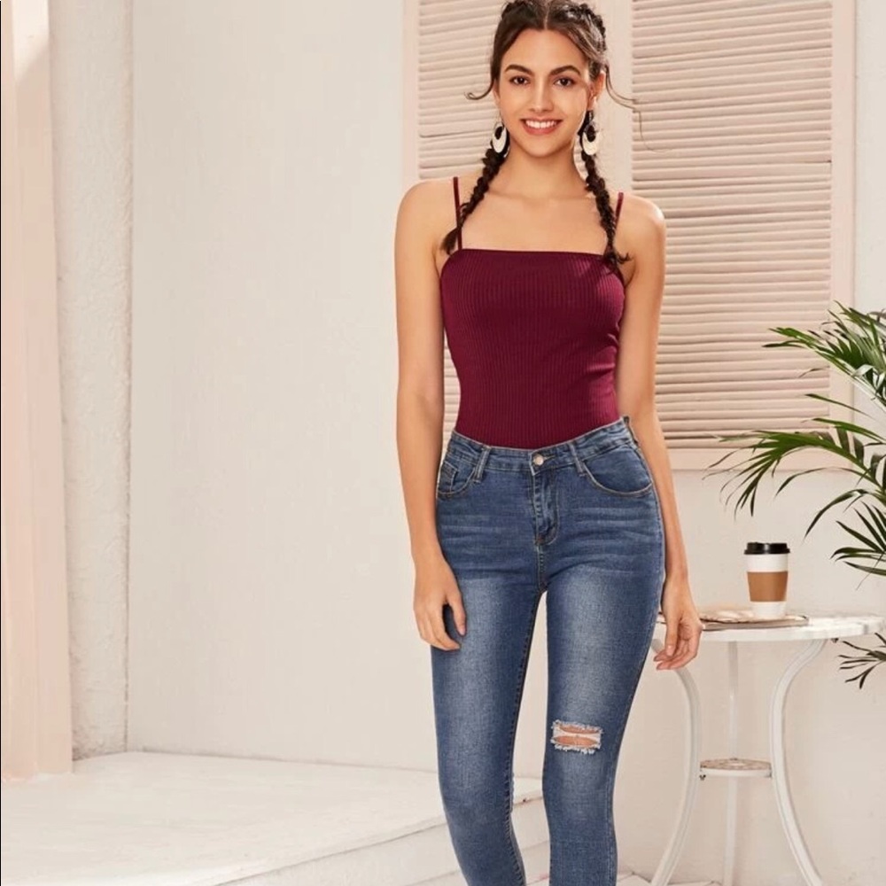 Cute Maroon bodysuit